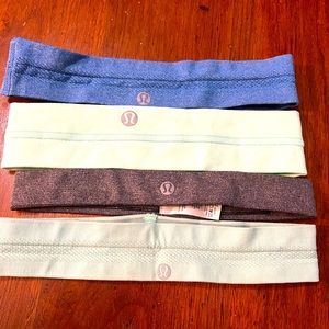 LuluLemon Headbands - set of 4